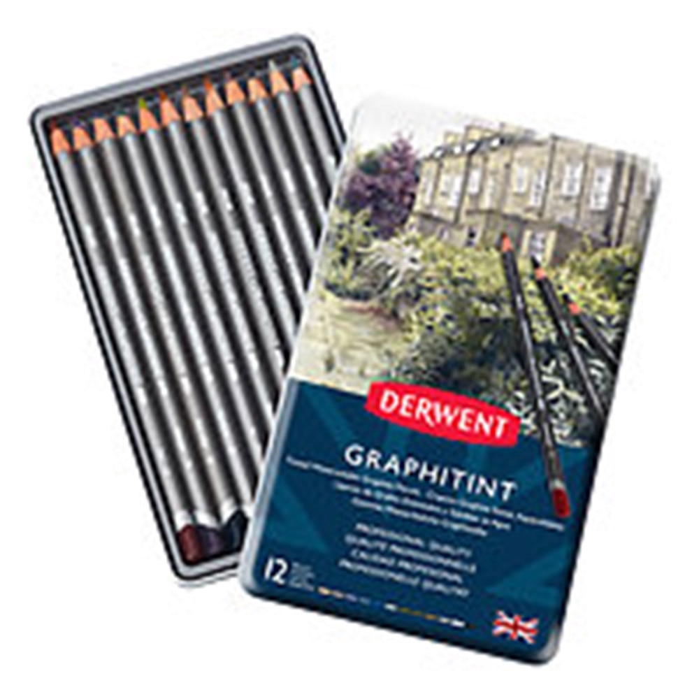 Derwent, Pen & Pencil Sets, Art & School, Grahitint, 12 set, 2212